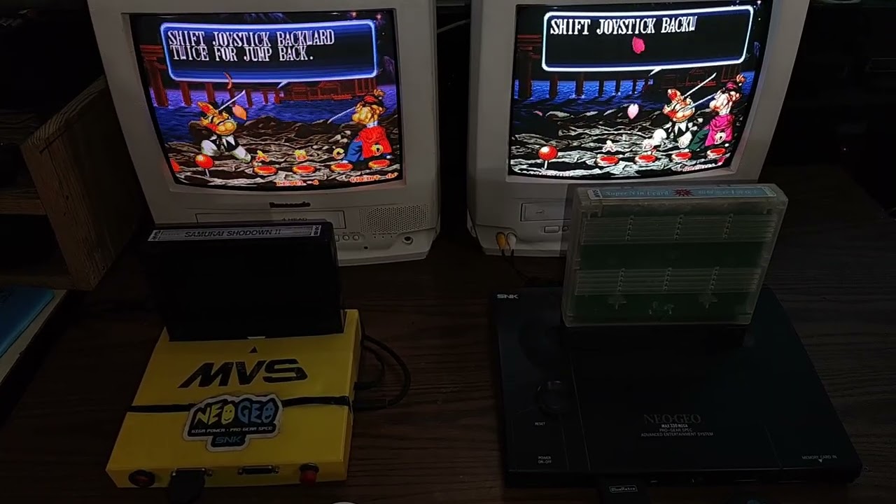 Samurai Shodown Neo Geo Mvs & Aes Side to Side Test