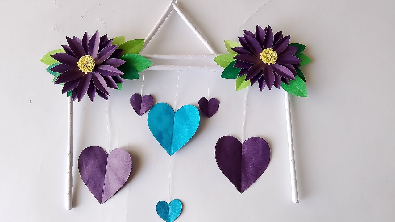 Paper wall hanging craft ideas easy #diy #easy #papercraft 