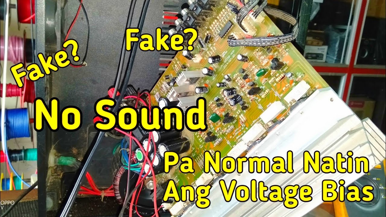 Na fake ako ng amplier nato | Pa normalin natin ang voltage bias |  No sound