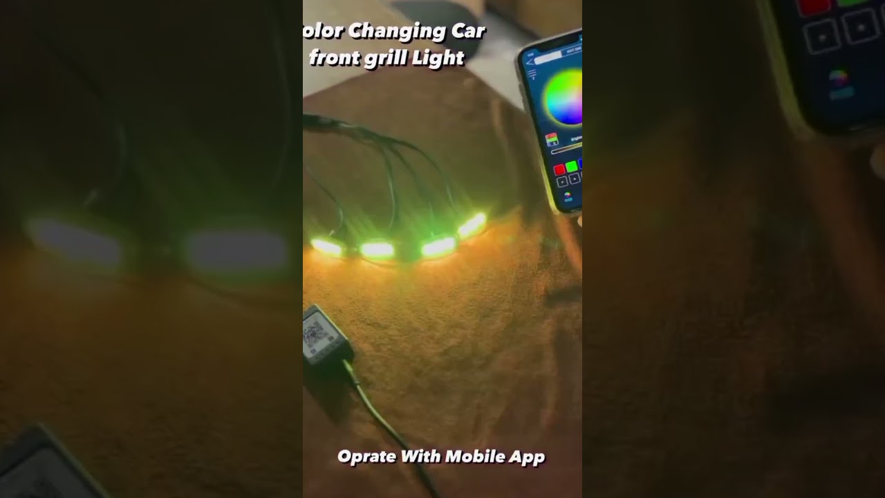 Universal Car front Grill Light #foryou #ambiance #art #foryou #automobile #car #smartgadget #viral