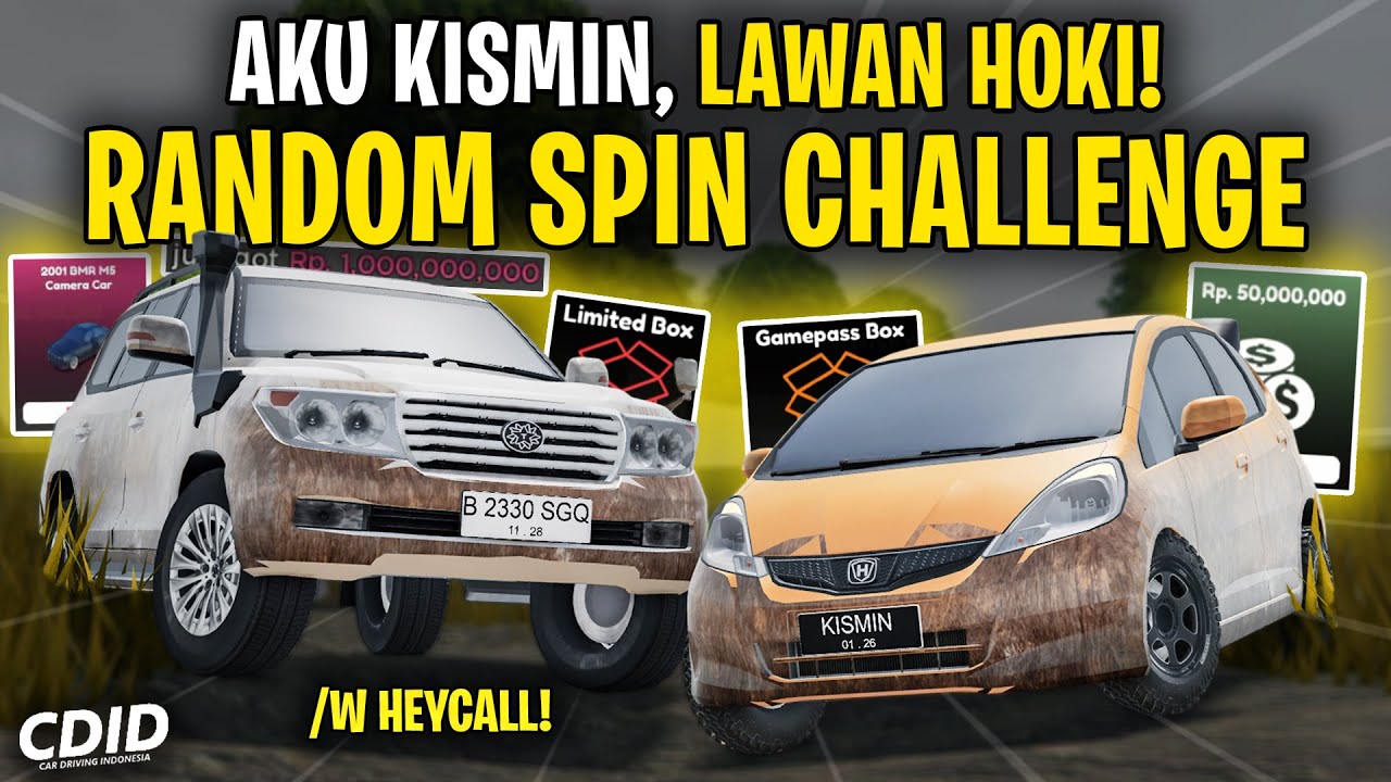 MEMBELI MOBIL RANDOM KEREN UNTUK BALAPAN di CDID ! BOX SPIN CHALLENGE - Car Driving Indonesia V1.6