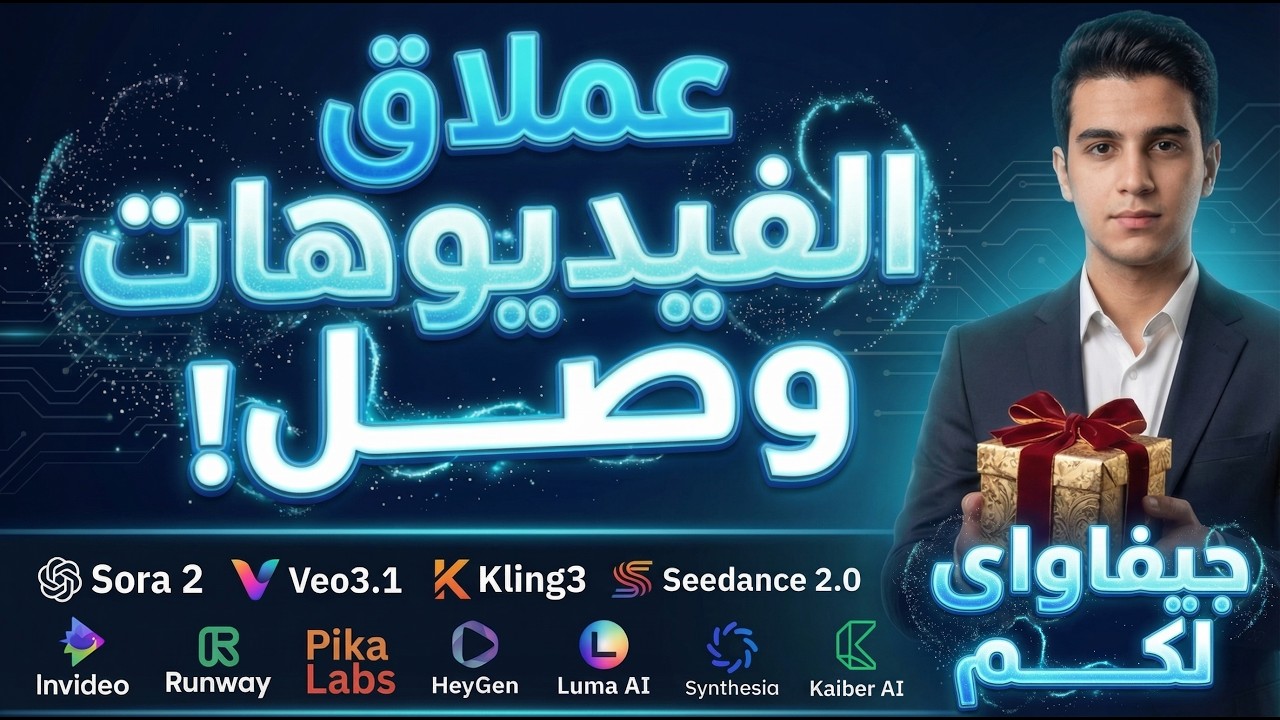 العملاق وصل ! اعمل فيديو 50 دقيقة بـ AI بضغطة واحدة 🤯 بدون سكربت ولا مونتاج + هدايا مجاناً! 😱