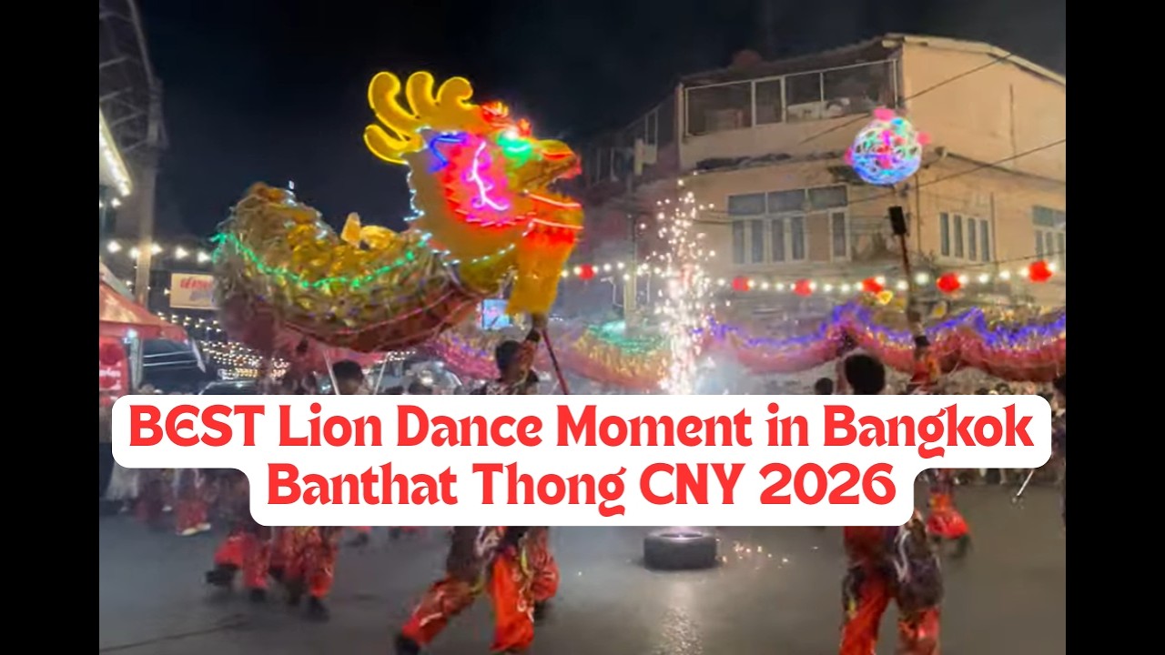 You Won't Believe This Lion Dance in Thailand🔥🧧✨