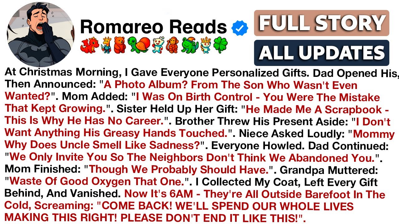 At Christmas Morning, I Gave Everyone Personalized Gifts. Dad Opened His, Then Announced: "A Photo..