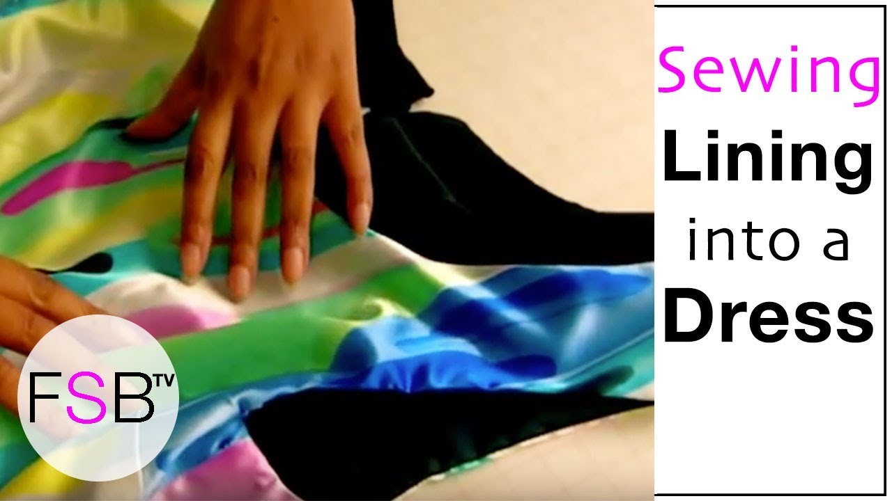 Sewing Lining into a Sleeveless Dress