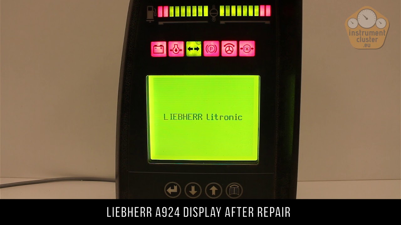 Liebherr A924 Litronic panel display repair