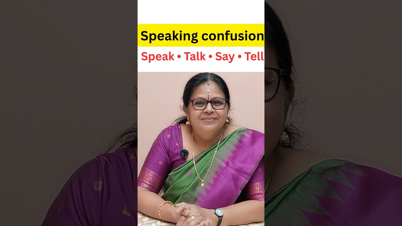 Speak vs Tell vs Say vs Talk | Common English Confusion Malayalam Explanation#shorts