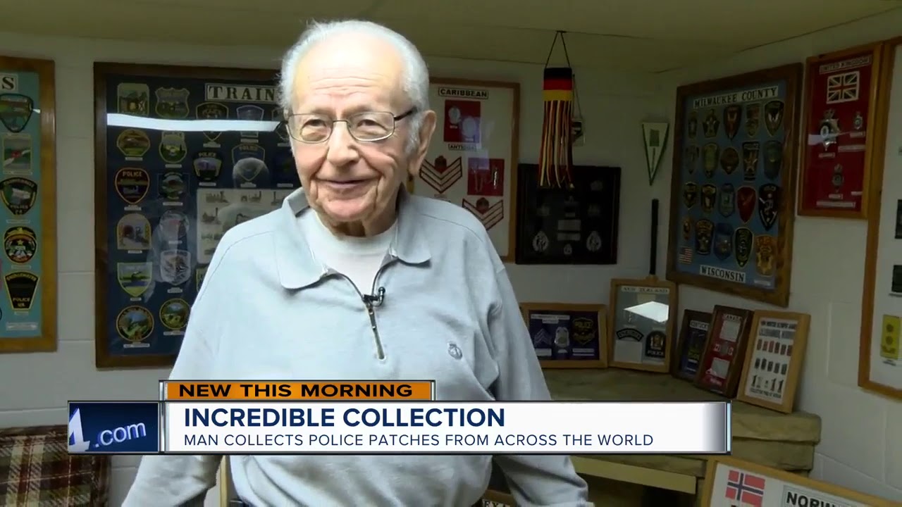 Former Milwaukee Police officer collects police patches from across the world