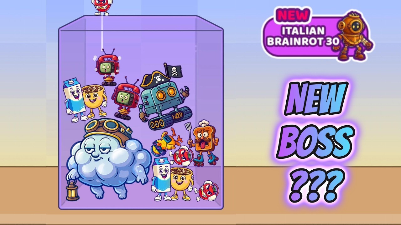 BRAINROT: MERGE FELLAS 30 mode ❗❓ /Walkthrough Italian Brainrot Gameplay 😂