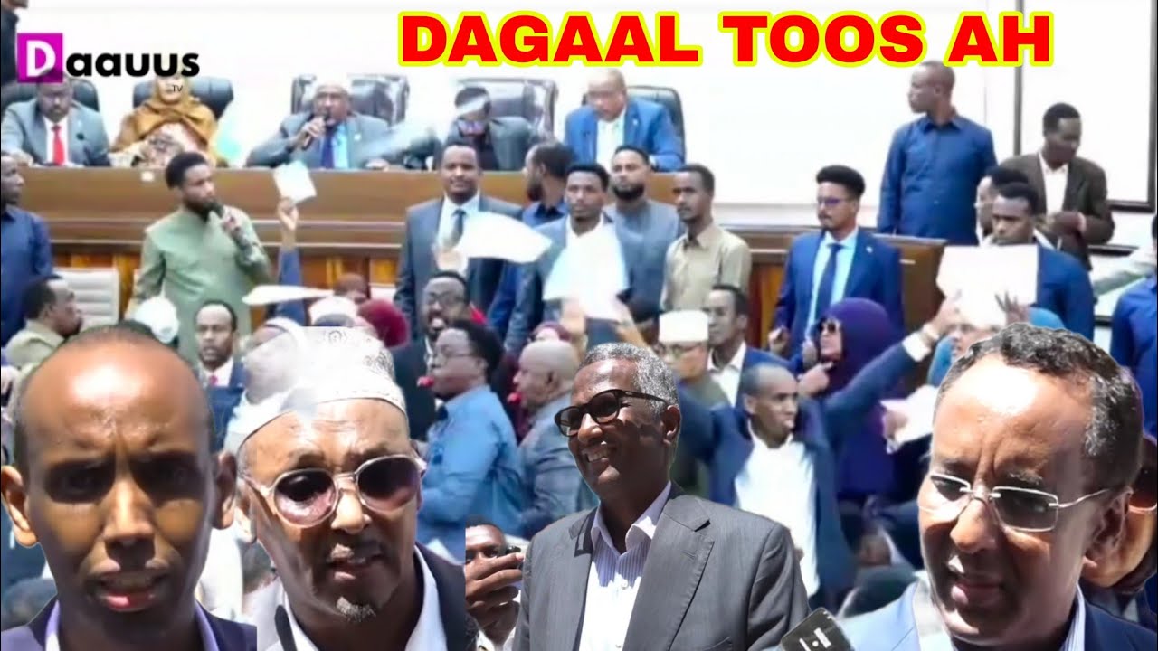 TOOS: dagaalkii Baarlamaanka & Xildhibaano iskugu Hanjabay si Adag..