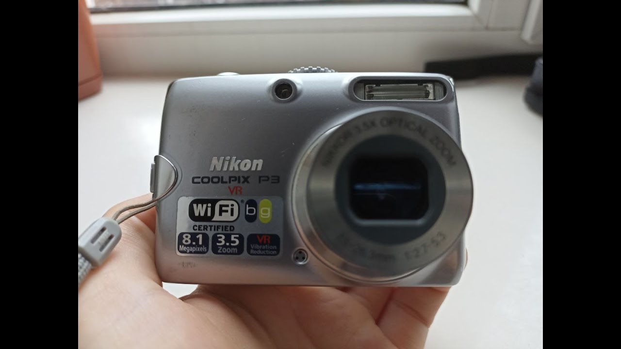 💥Camera RARE NIKON COOLPIX P3 VR 8.1MP WiFi Silver digital vintage compact retro rare💥WORKing CHEAP💥