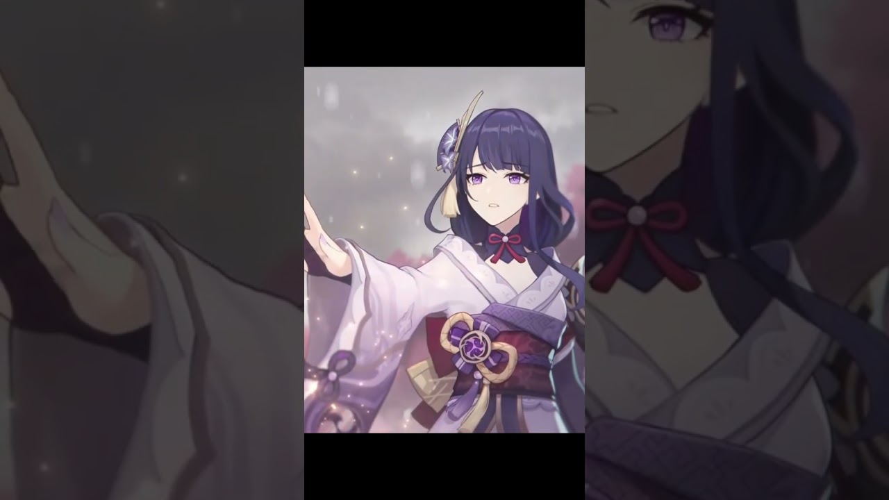 Raiden Ei then and now || Back to black #genshinimpact #edit #raidenshogun #backtoblack #shorts