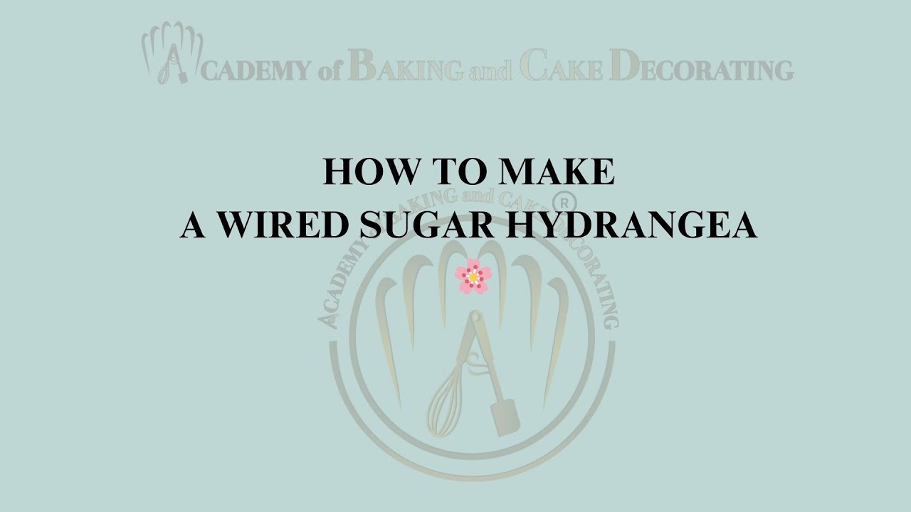 How to Make a Wired Sugar Hydrangea 🌸 | Step-by-Step Cake Decorating