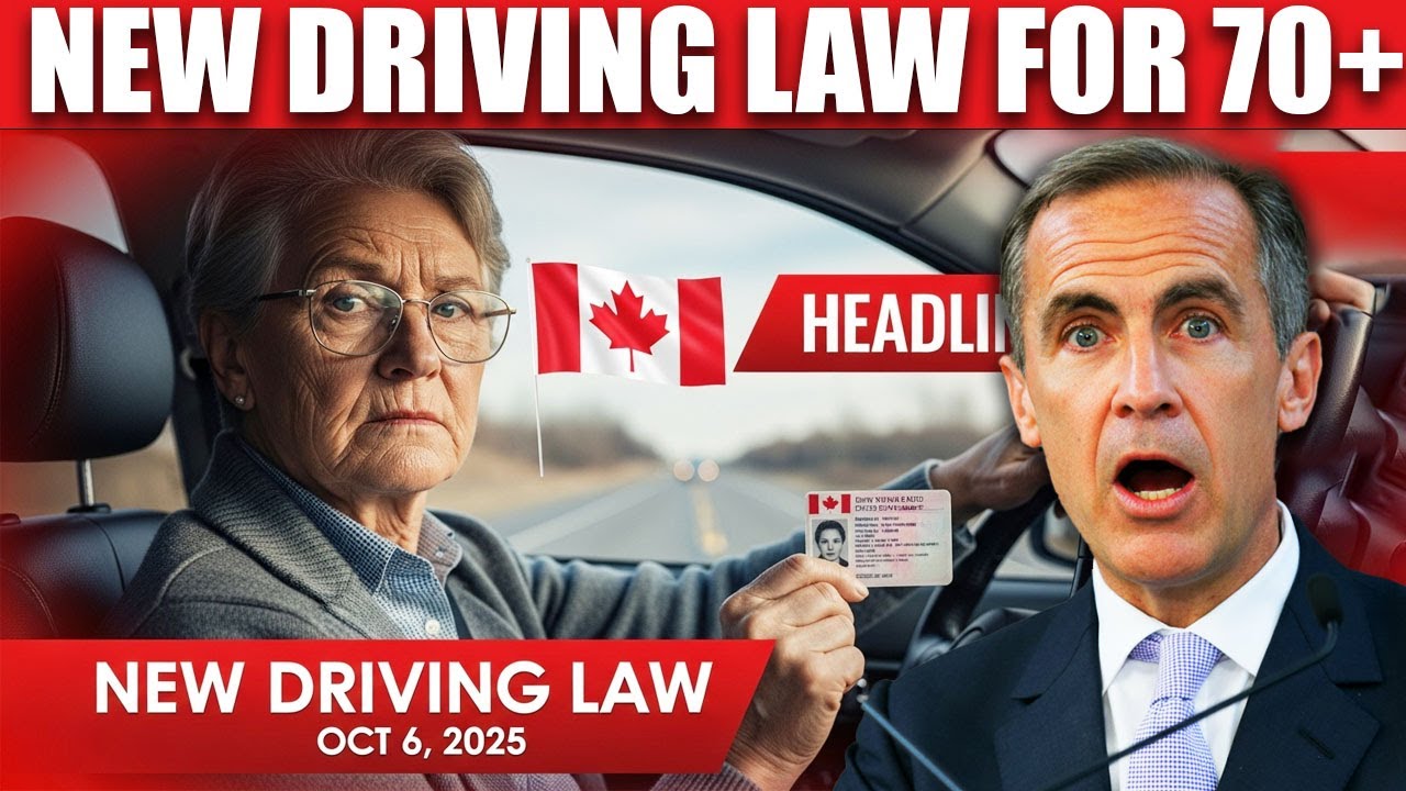 🛑 Attention Seniors 70+: Canada Driving Law Changes Coming October 6, 2025