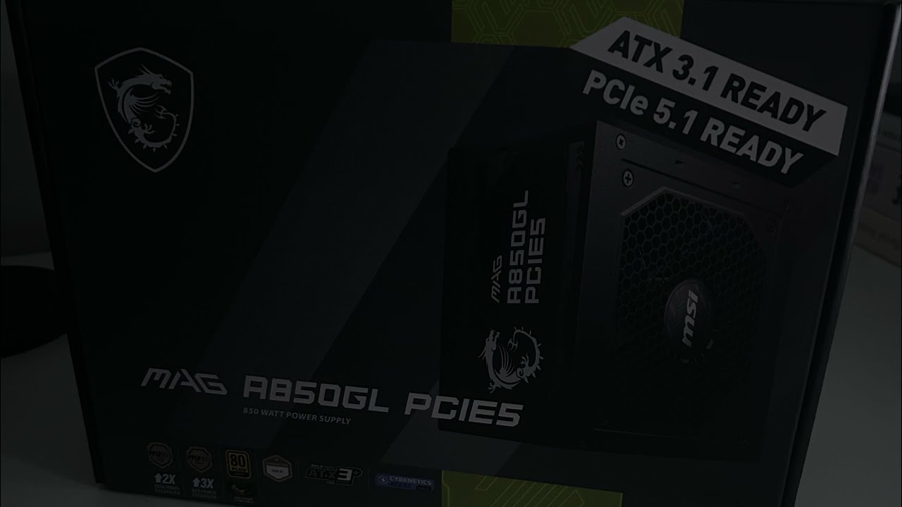 Unboxing Fonte MSI MAG A850GL 850W, 80 Plus Gold, Modular