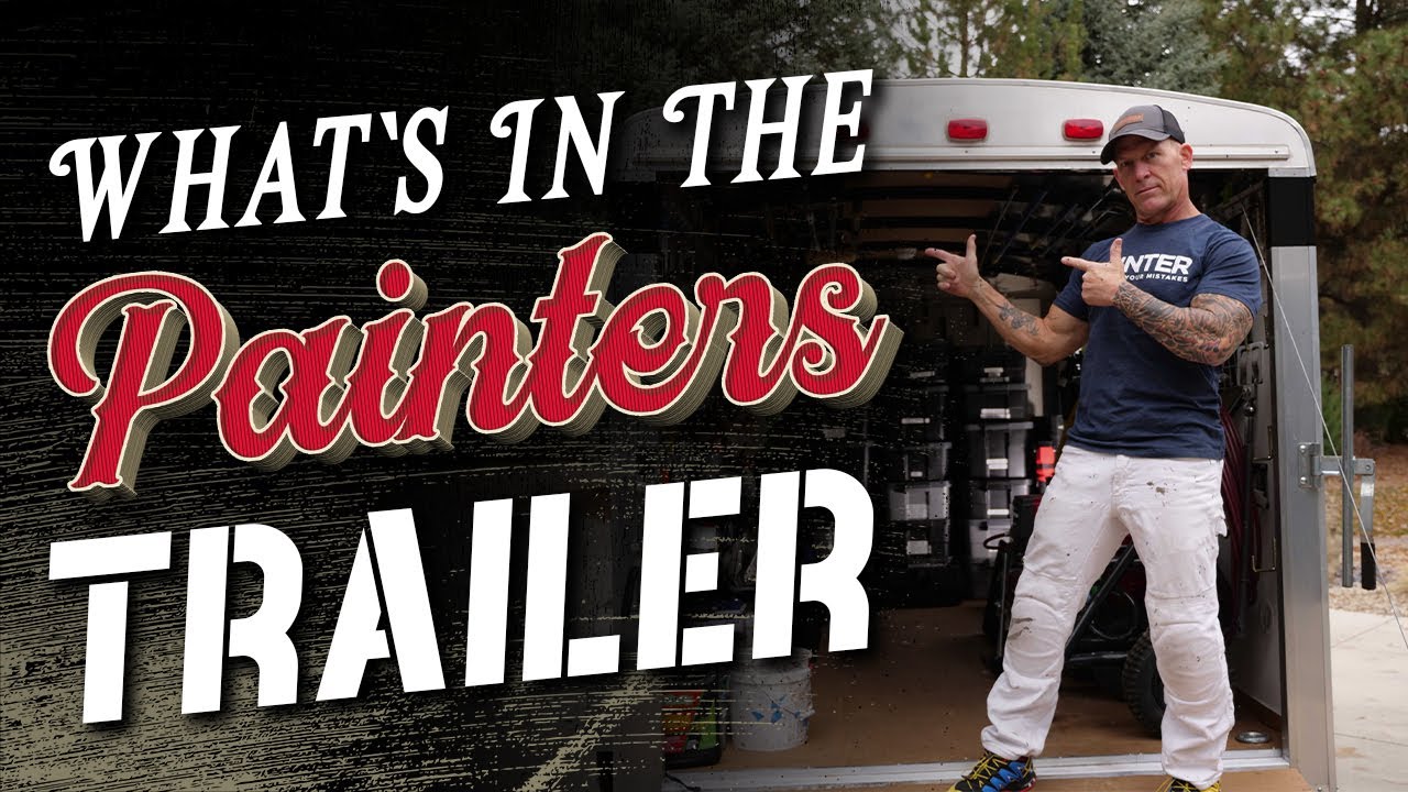 Idaho Painters Trailer REVEALED!  Inside The Idaho Painters Tool Box.