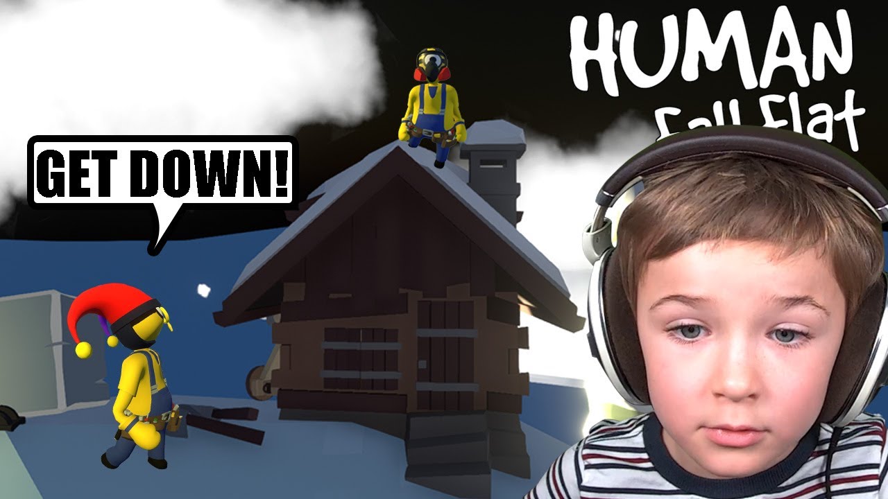 MINIONS EXPLORING TINY HOUSE ON A HILL in Human Fall Flat!