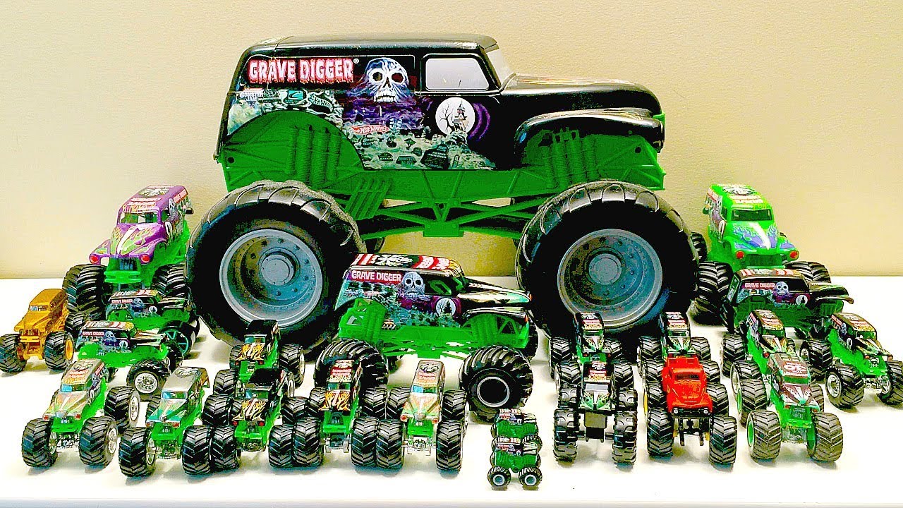 GRAVE DIGGER | Monster Jam | MONSTER TRUCKS | HOT WHEELS | BIG TRUCKS | Mini Trucks