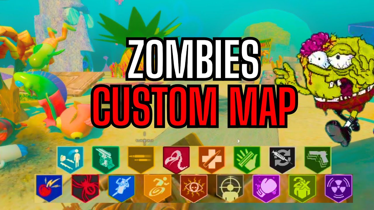 ZOMBIES en Fondo de Biquini👙🧽 - BO3 CUSTOM MAP