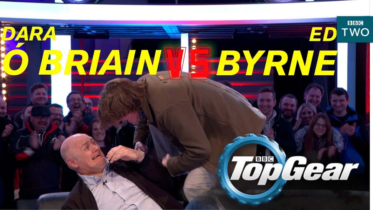 Dara Ó Briain VS Ed Byrne on the Top Gear track - BBC