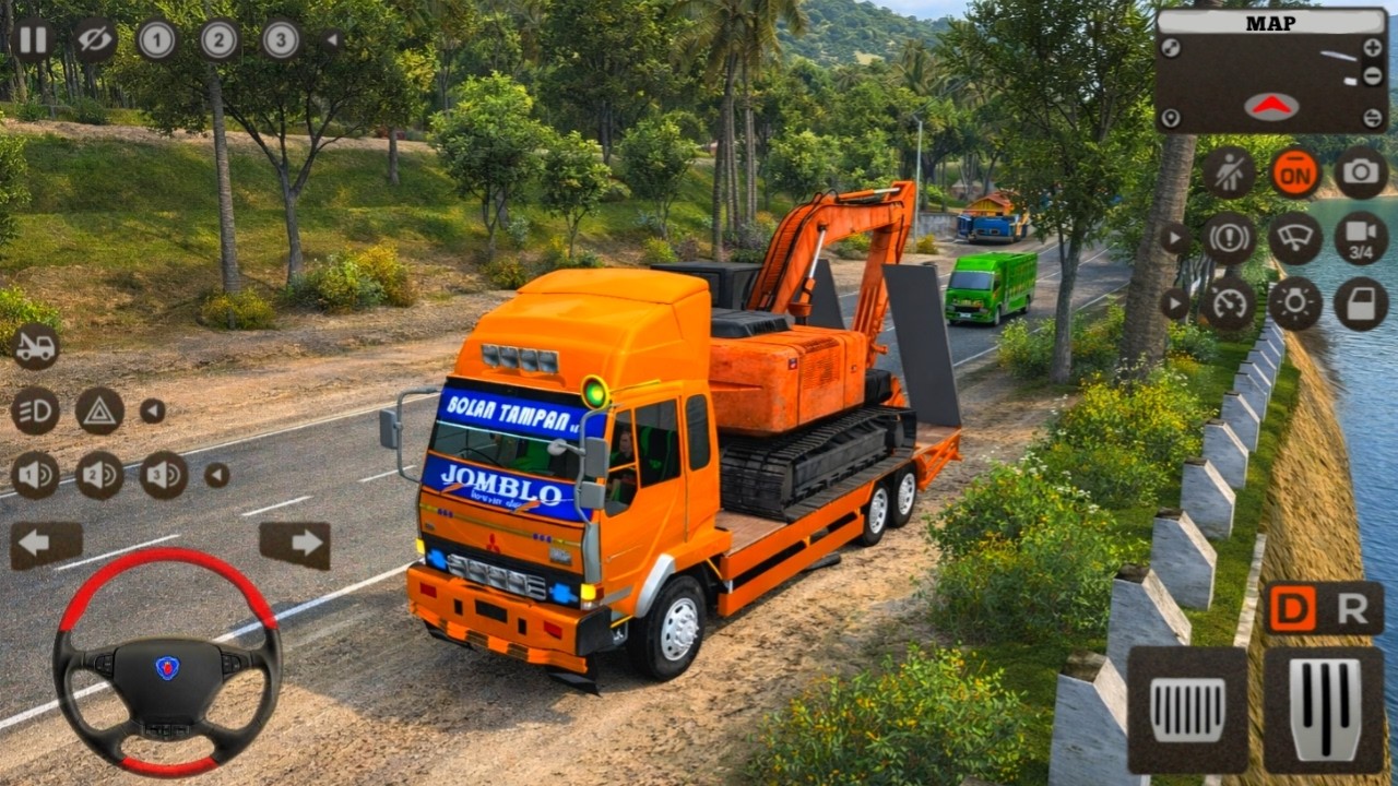 Game Truk Towing Bermuatan Excavator Beko Permainan Truk Bussid - Game Truk Simulator Android