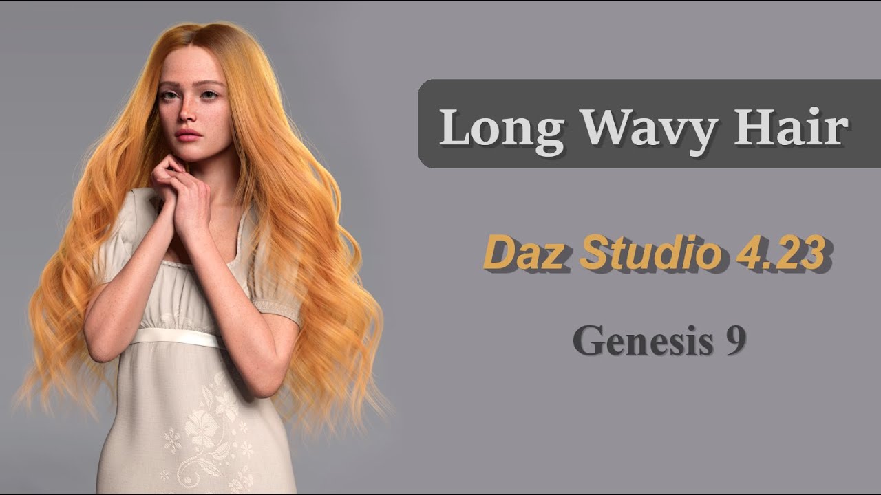 Simulation Guide - dForce Wavy Long Hair for G9 | Daz Studio 4.23