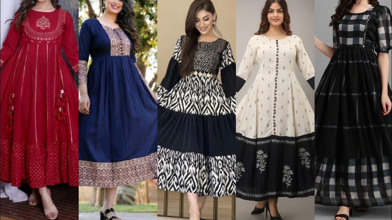 Latest Printed Frock Design | Long frock design 2026 #fashion #dressess 