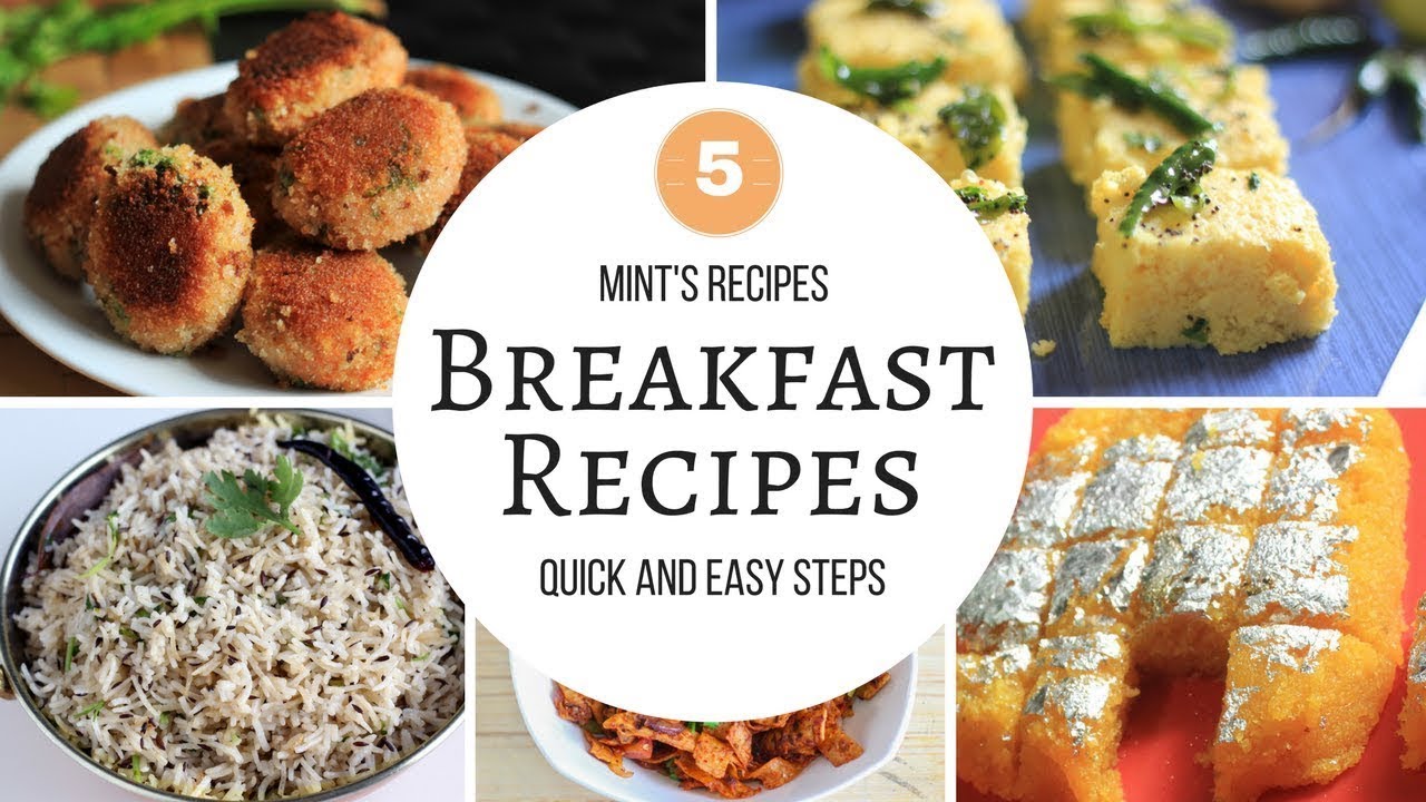 5 Quick Breakfast Recipes - Indian Breakfast Recipes | #Compilation-1