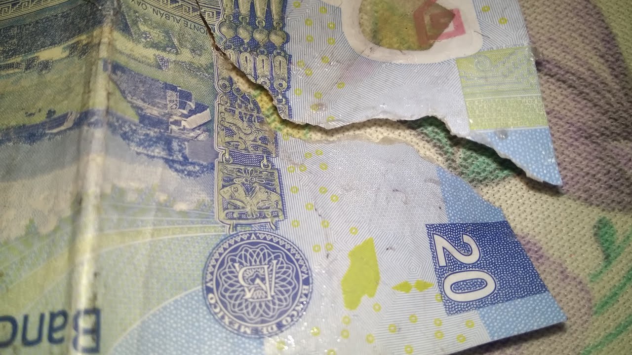 COMO REPARAR LOS BILLETES ROTOS