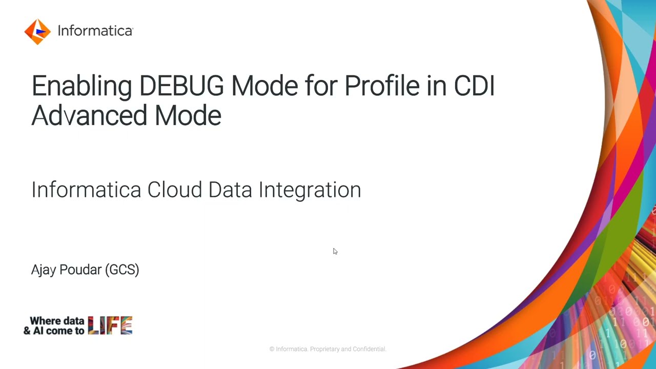 How to Enable DEBUG Logging for Profile in CDI-Advanced Mode