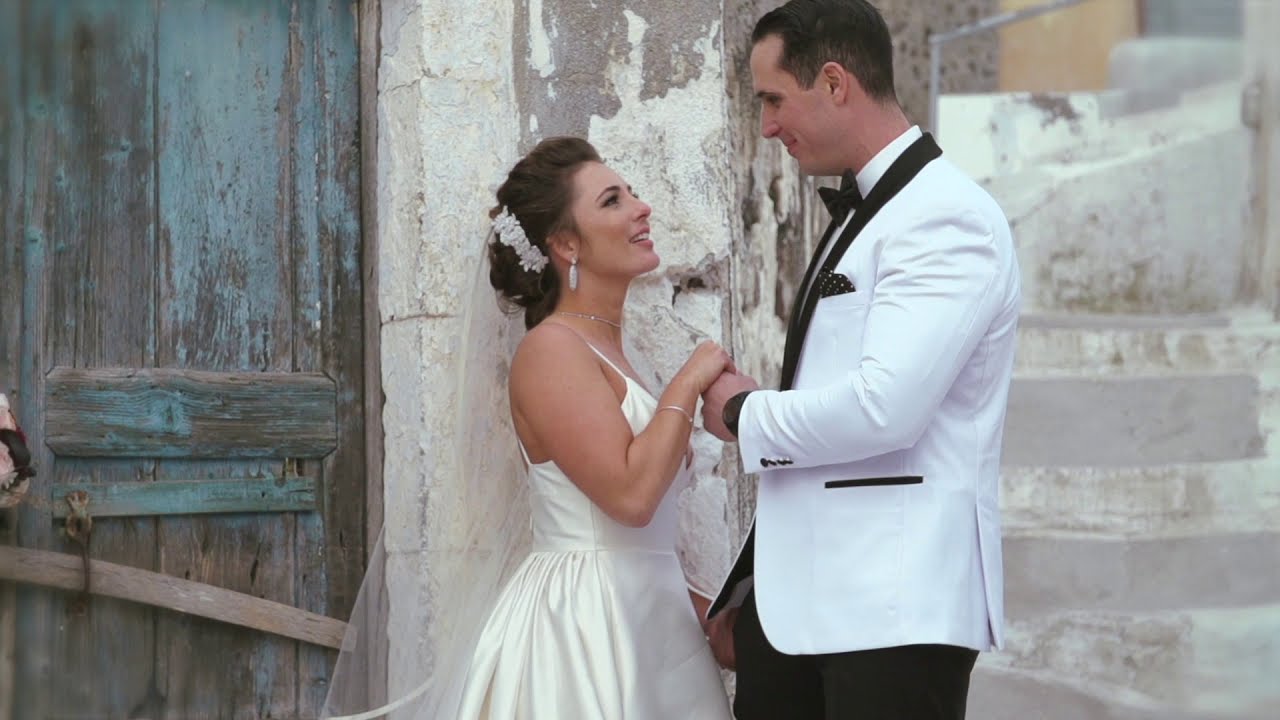 Chris and Robyn Santorini wedding #santoriniwedding
