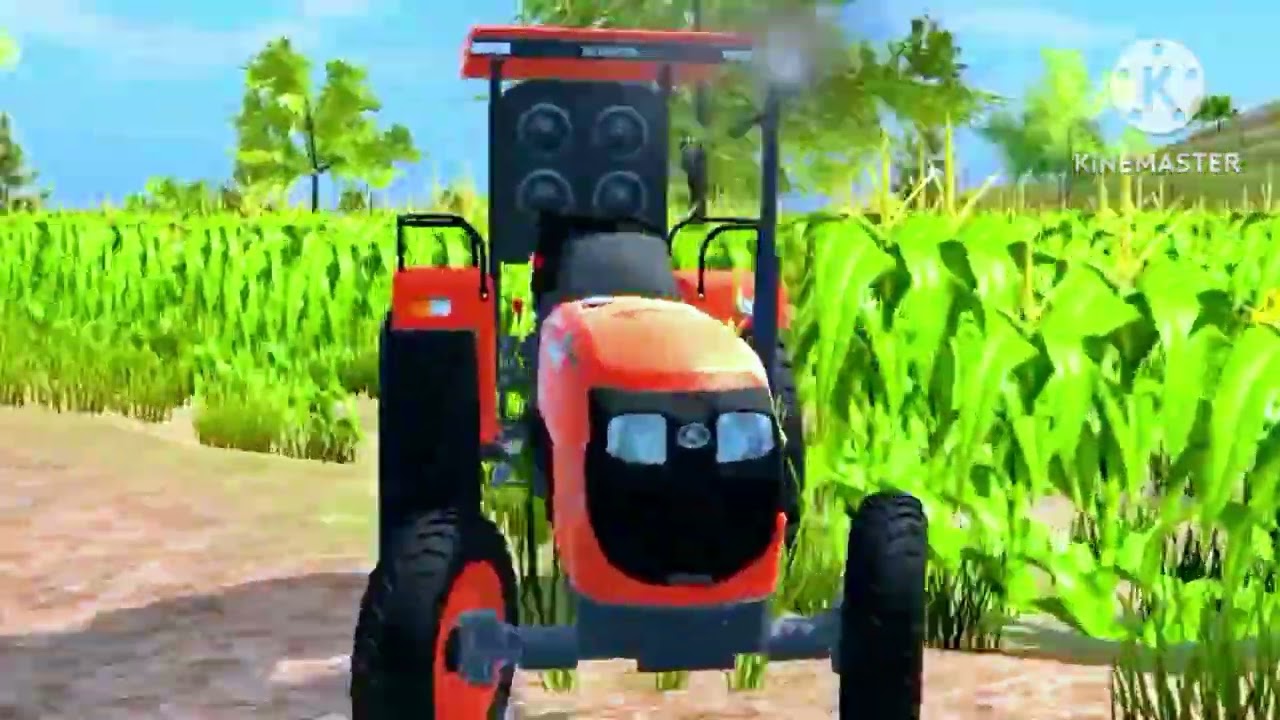 Most indian Powerfull Tractors dhan kata machine marchal tractor fully mohindra Arjun 