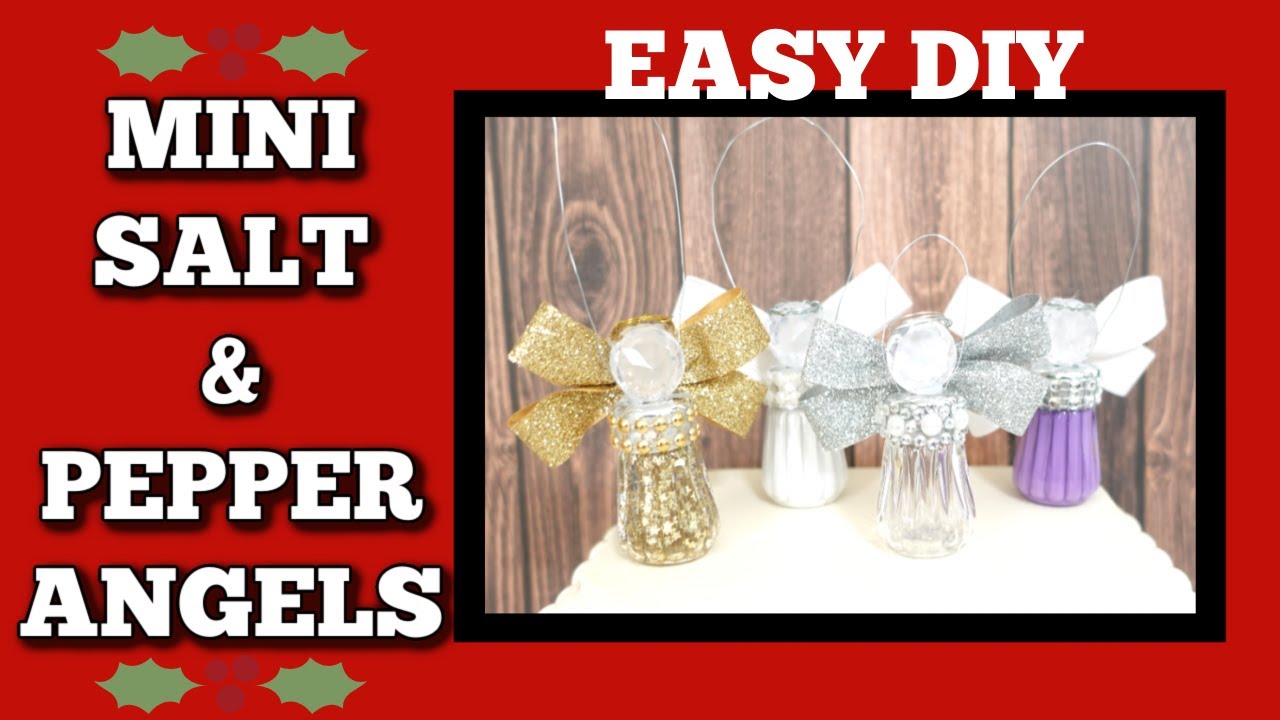 EASY DOLLAR TREE DIY SALT AND PEPPER ANGELS