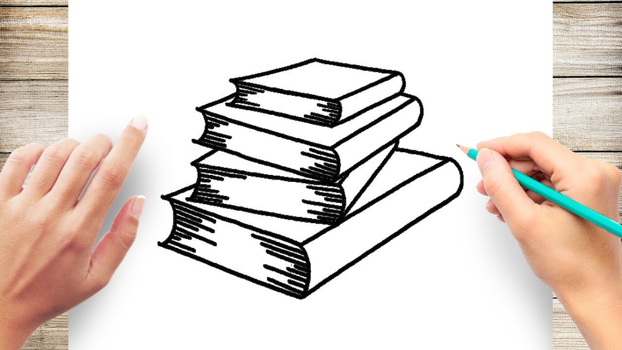 How To Draw Book Easy