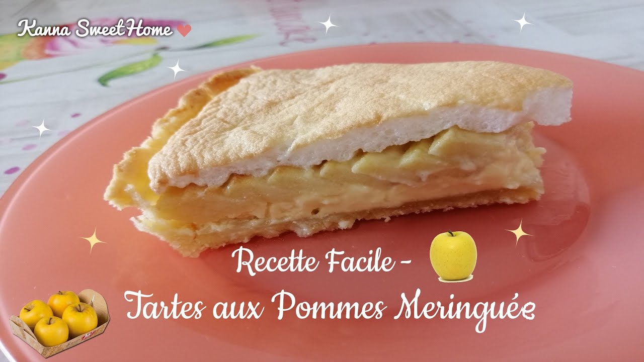 Recette Facile - Tarte aux Pommes Meringuée