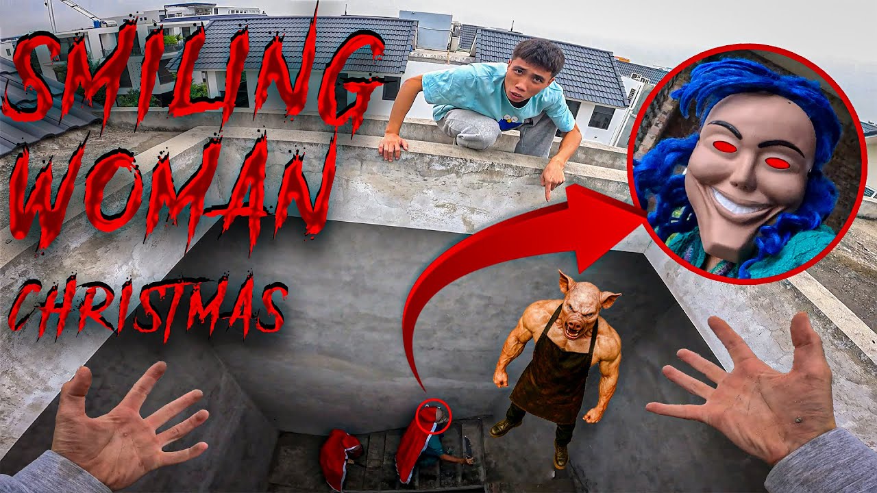 SMILING WOMAN REAL LIFE ESCAPE 60.0 | Horror Parkour Pov Short | Bubbles 3Run
