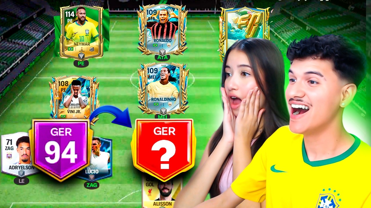 CADA GOL UM BRASILEIRO NO PACK com minha IRMÃ no FC MOBILE