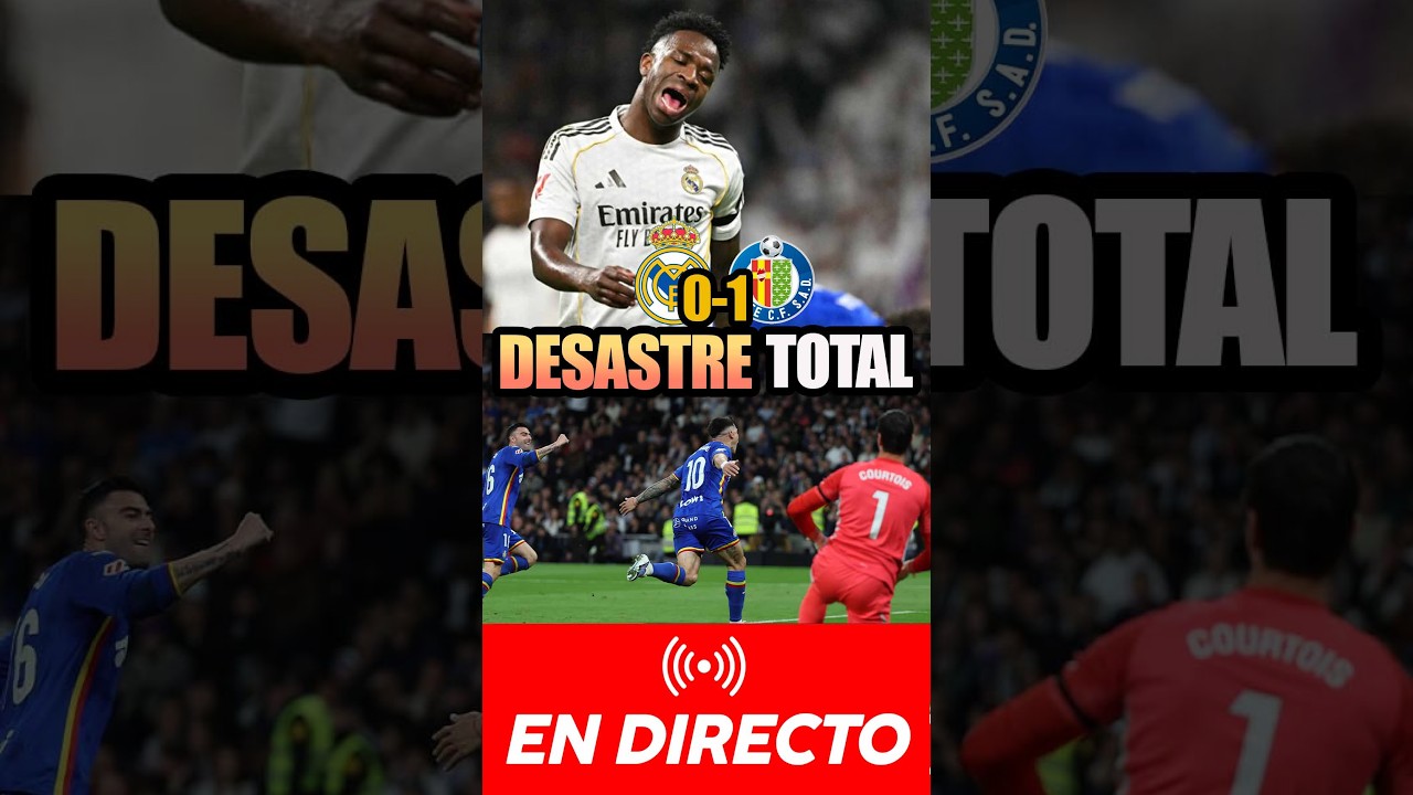 🚨🚨 EL MADRID PIERDE (0-1) ANTE EL GETAFE Y SE DISTANCIA A 4 PUNTOS DEL BARÇA