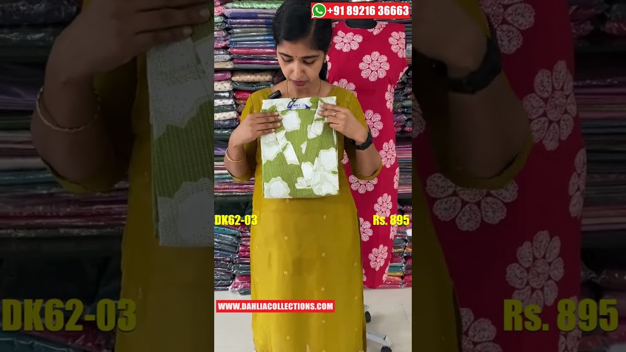Latest Collection of Cotton Coord Set | Readymade Churidar | Kurtis Set | Top & Bottom Set |  DK62
