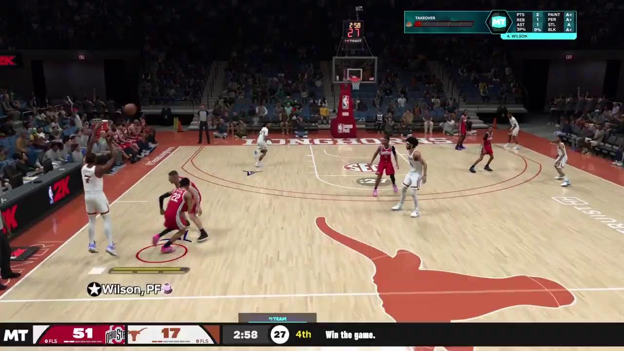 NBA 2K26 college myteam: Ohio State vs Texas