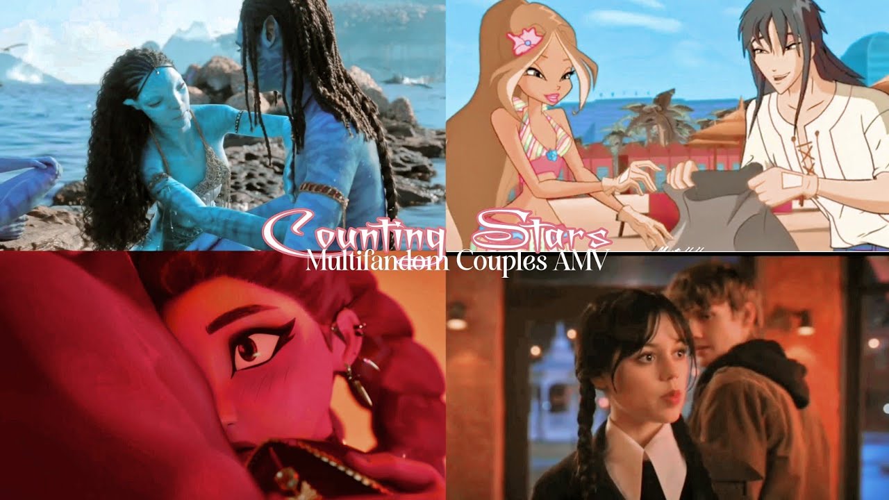Multifandom Couples AMV-Counting Stars💘✨