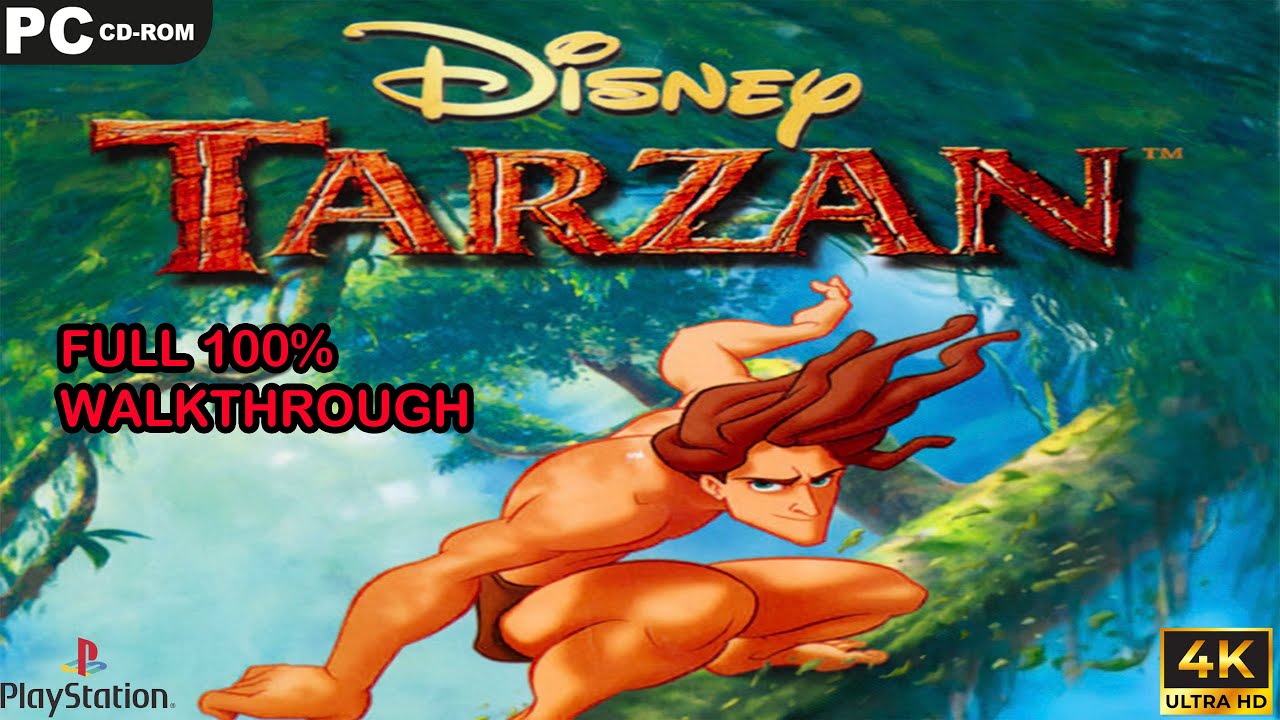 Disney's Tarzan  [PS1/PC] (100% Walkthrough) - Full Game 4K 60 FPS UHD - No Commentary.