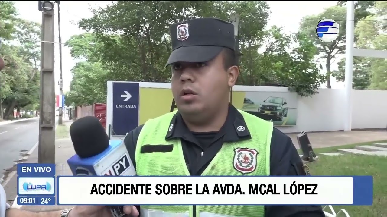 Terrible accidente sobre la Avda Mariscal López