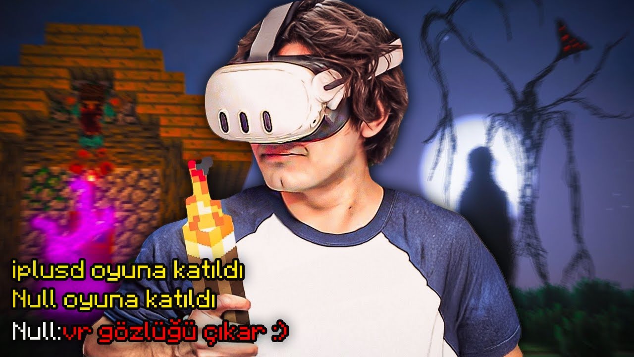 MINECRAFT VR KORKU MODUNDA 100 GÜN GEÇİRDİK - iplusd VR @tapielzavr​
