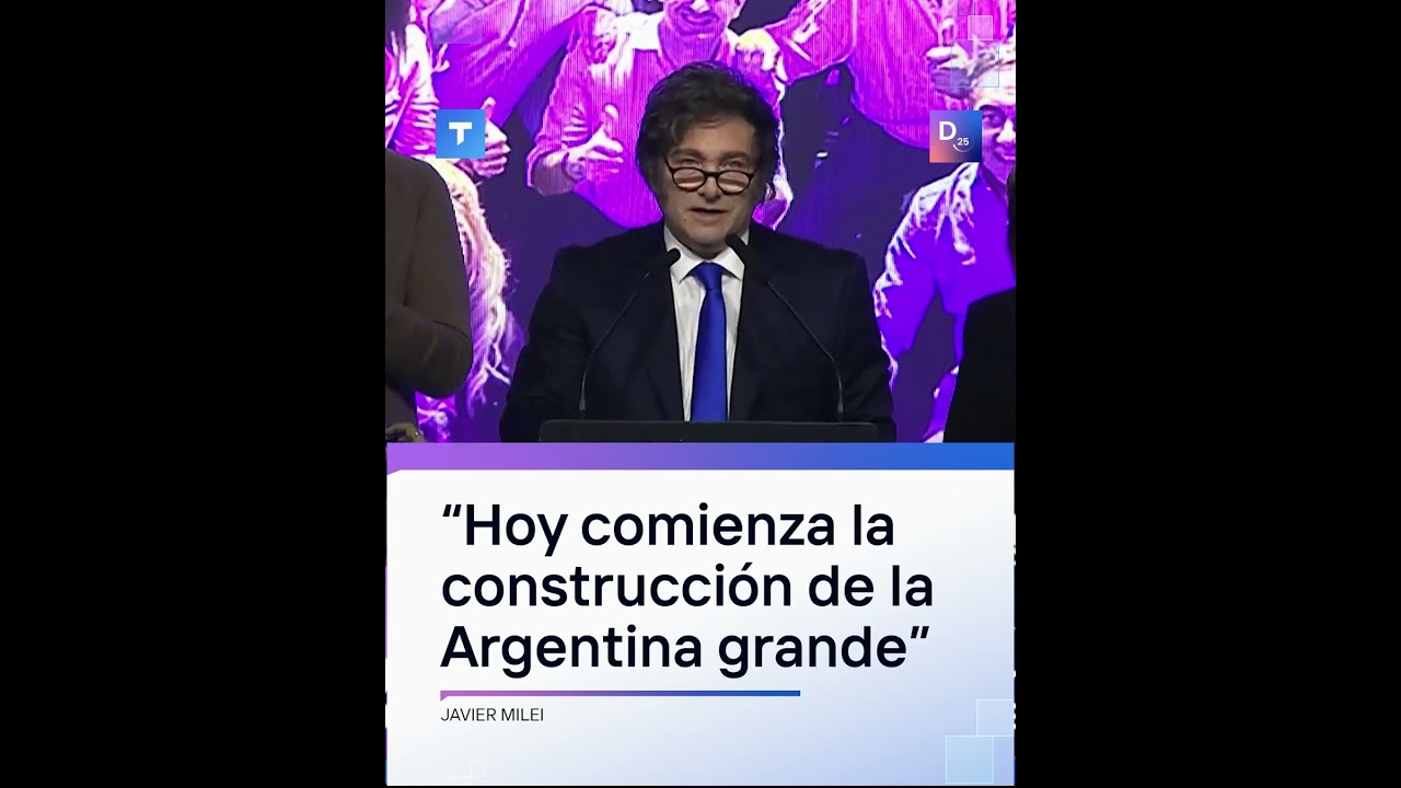 El presidente Javier Milei habló tras el contundente triunfo de la Libertad Avanza