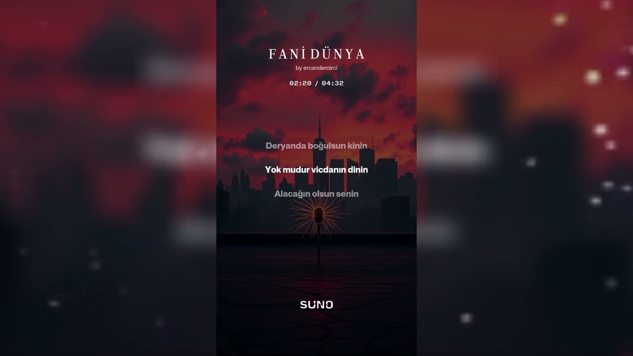 FANİ D&Uuml;NYA-ROCK VERSİYON-S&Ouml;Z M&Uuml;ZİK ERCAN DEMİRCİ