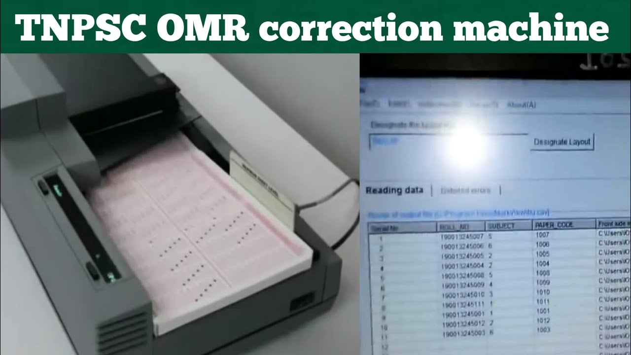 How to correction OMR in TNPSC