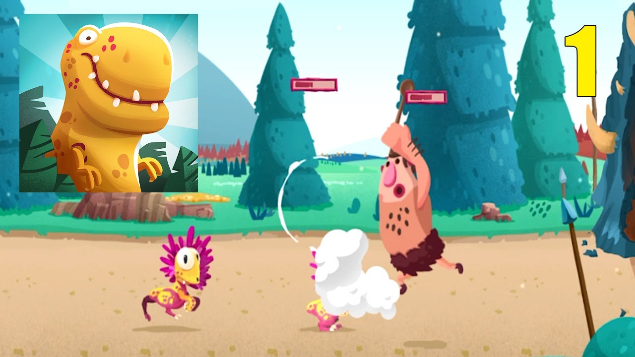 Dino Bash - Level 1 - 6 - All Levels Walkthrough [ Android iOS ] Gameplay