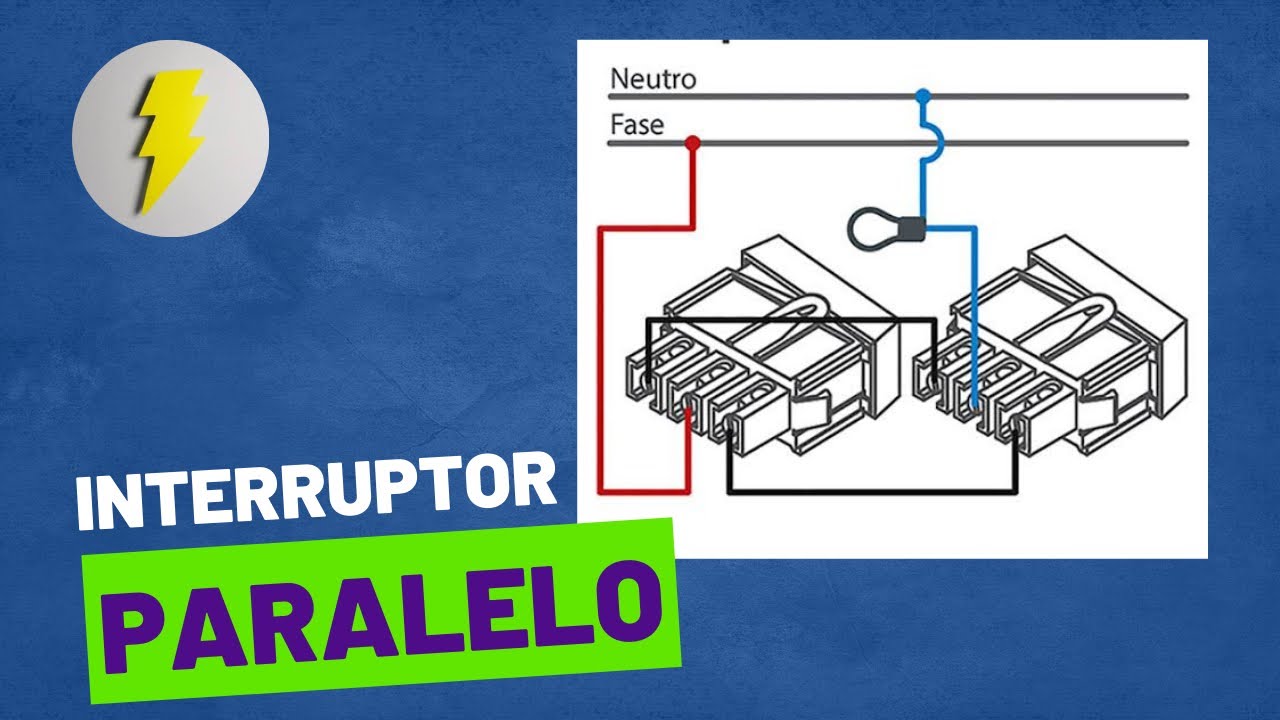 Interruptor paralelo. Como acender e apagar a l&acirc;mpada de 2 lugares diferentes?