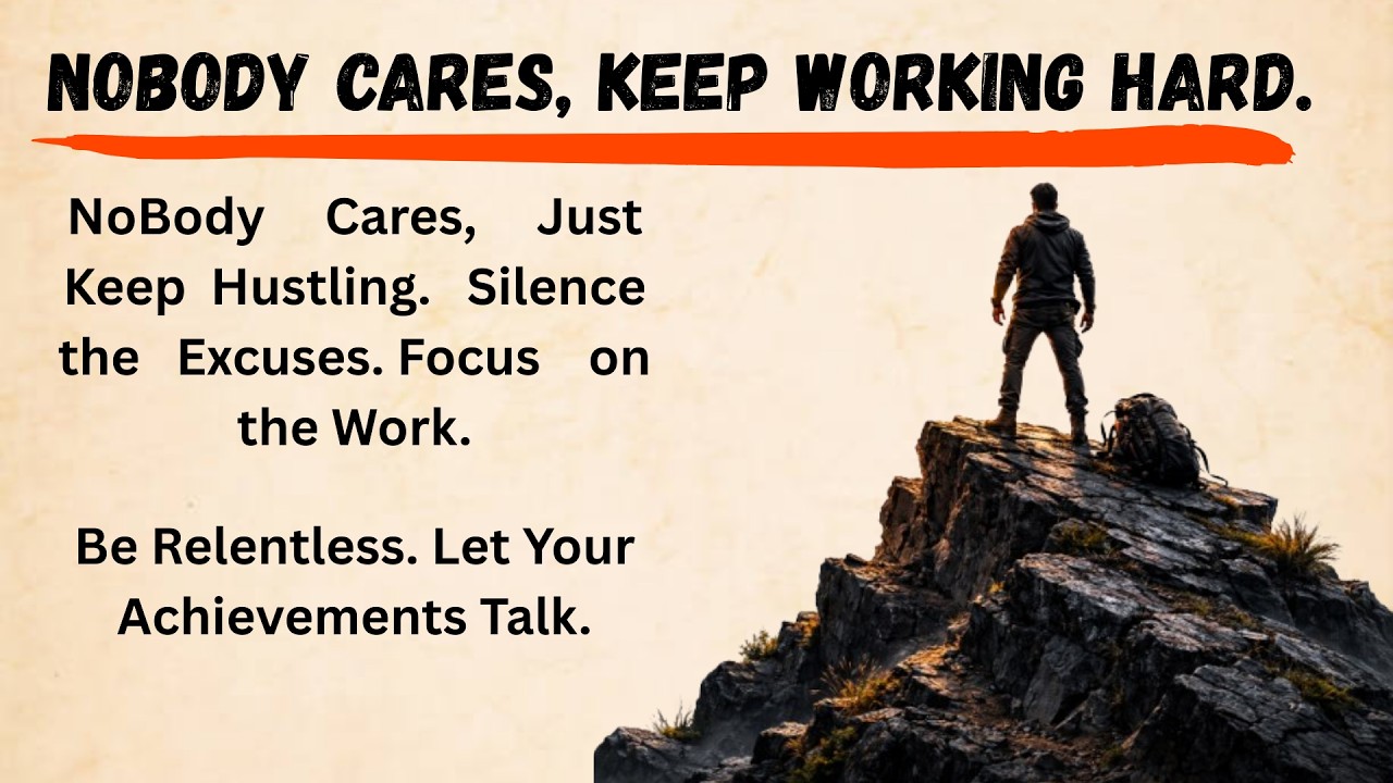 Nobody Cares –Keep Working Hard | Stop Seeking Validation & Become Unstoppable | Motivational Video
